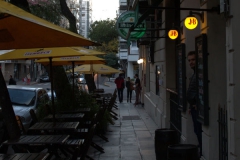 Lateral view of the Saint Patrick bar and restaurant